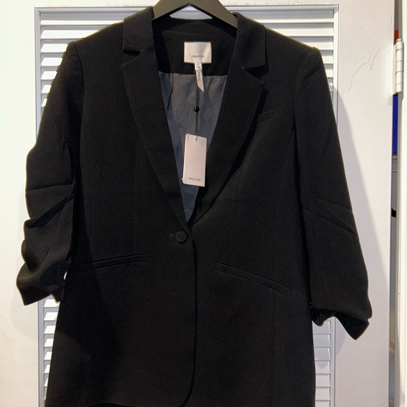 Cinq A Sept Crepe 3/4 Sleeve Blazer - Picture 4 of 6